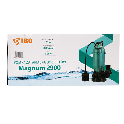 Pompa apa curata / murdara IBO Dambat Magnum 2900, 550W, 300l/min, H refulare 11m, cu flotor